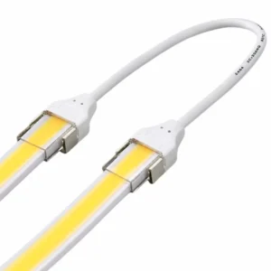 Hurt 100 szt. wodoodporna Złączka kątowa z przewodem do taśm LED COB 10mm IP67 12V/ 24V/ 230V szybki montaż KLIK